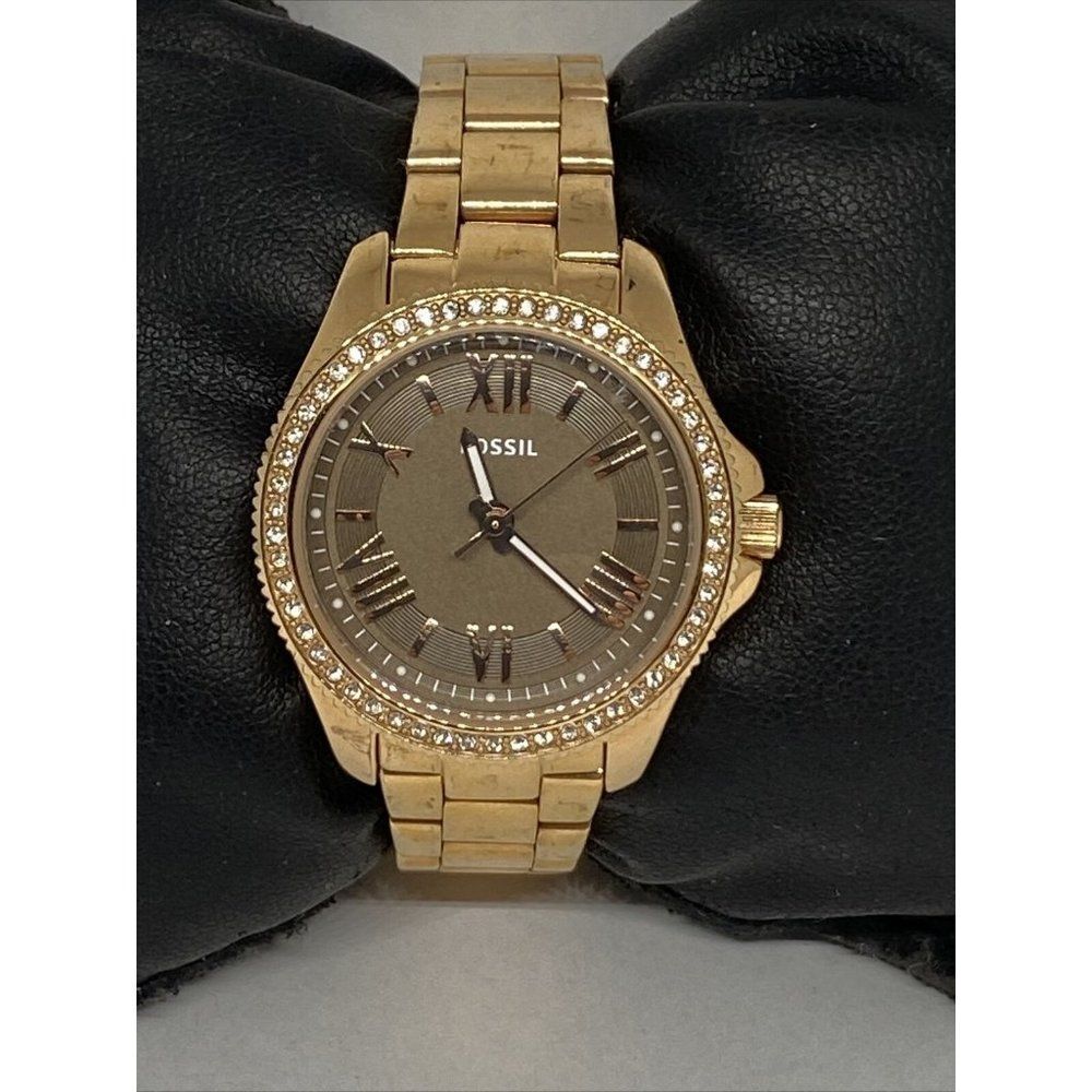 Fossil AM4615 Women's Stainless Steel Analog Brown